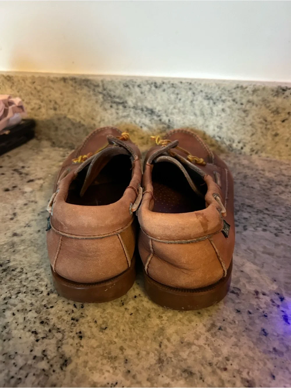 Bass Brown Leather Boat Shoes